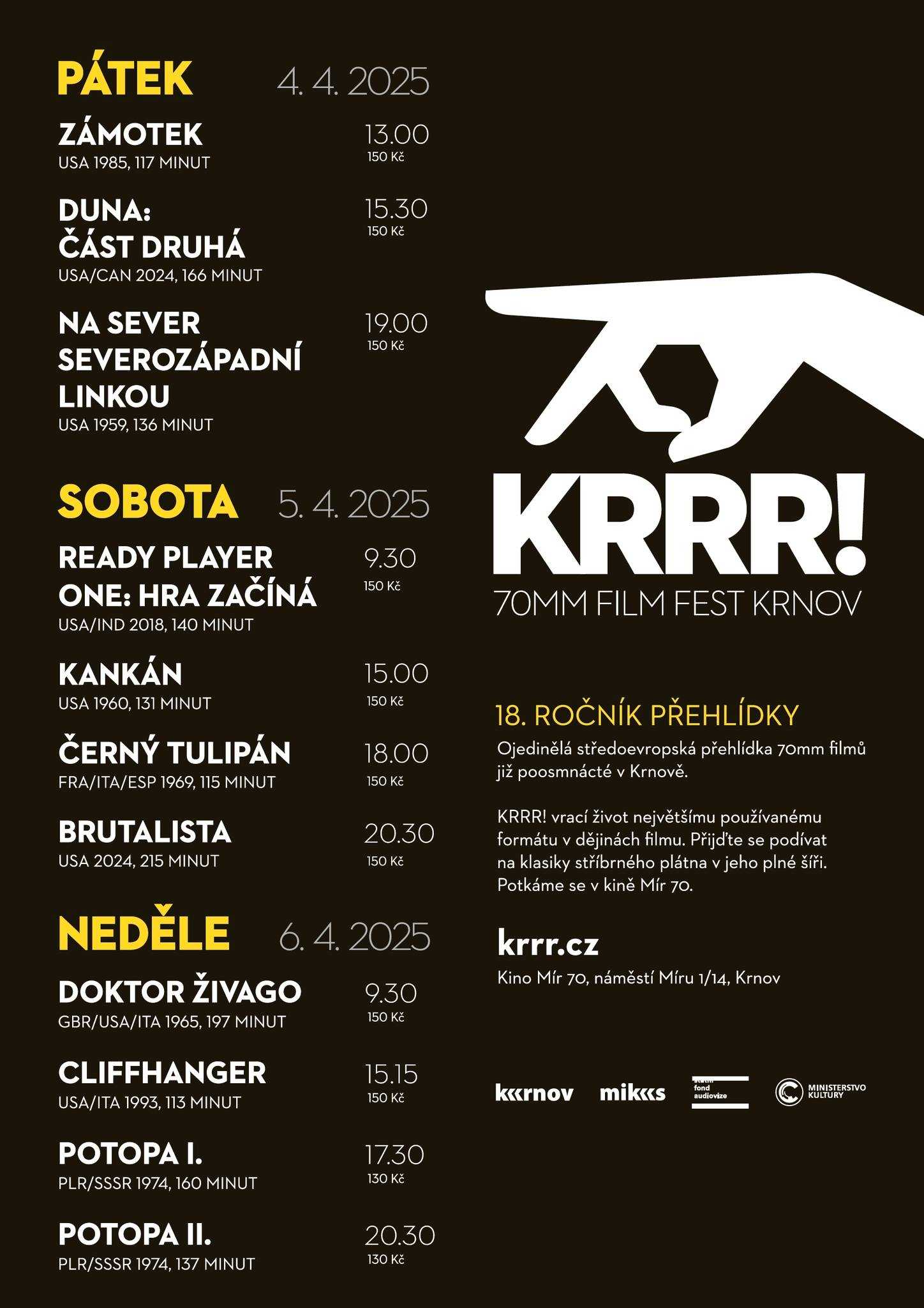 Přehlídka KRRR! nabídne v Krnově desítku unikátních snímků