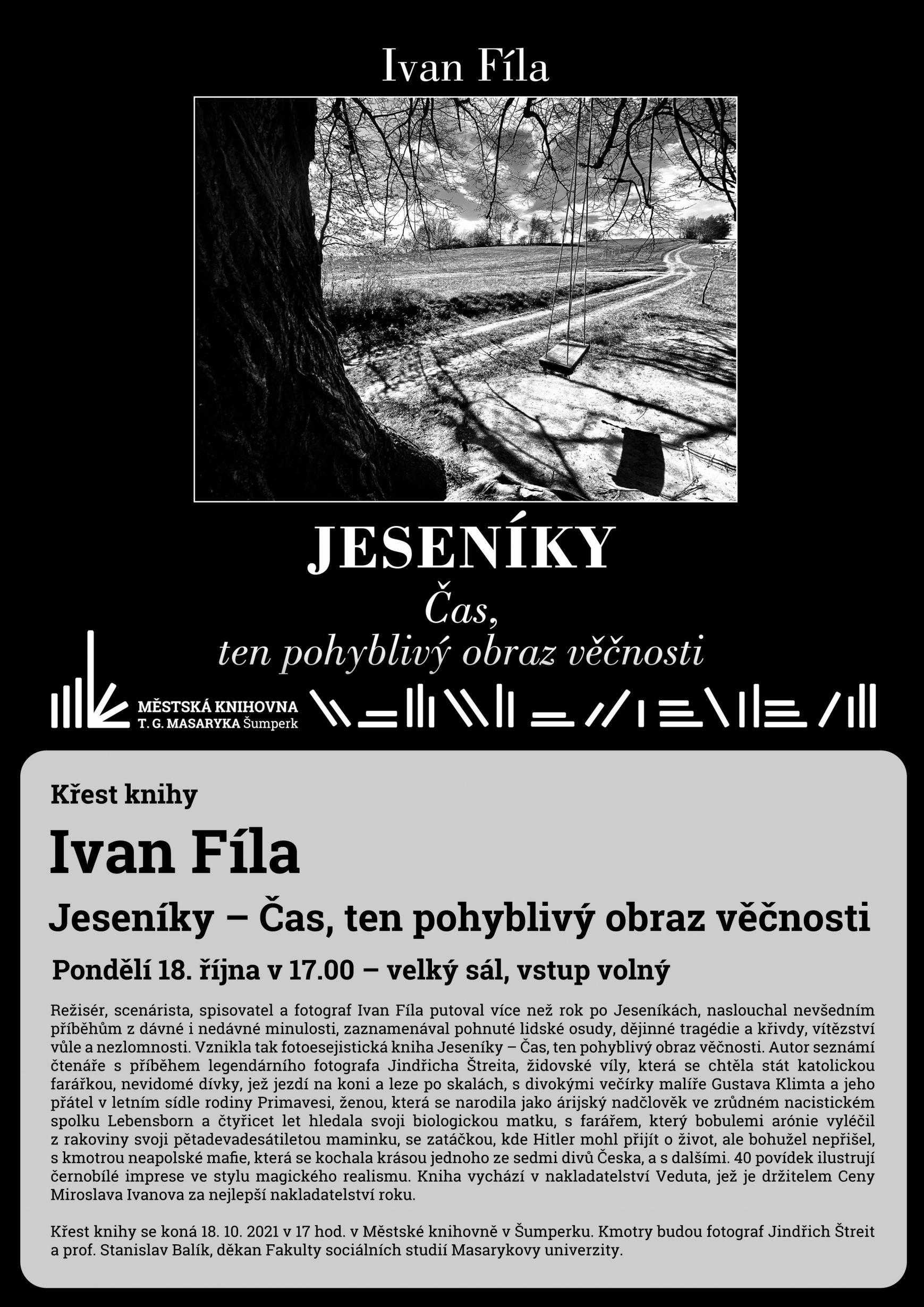 Zajděte na křest knihy o Jeseníkách a lidech