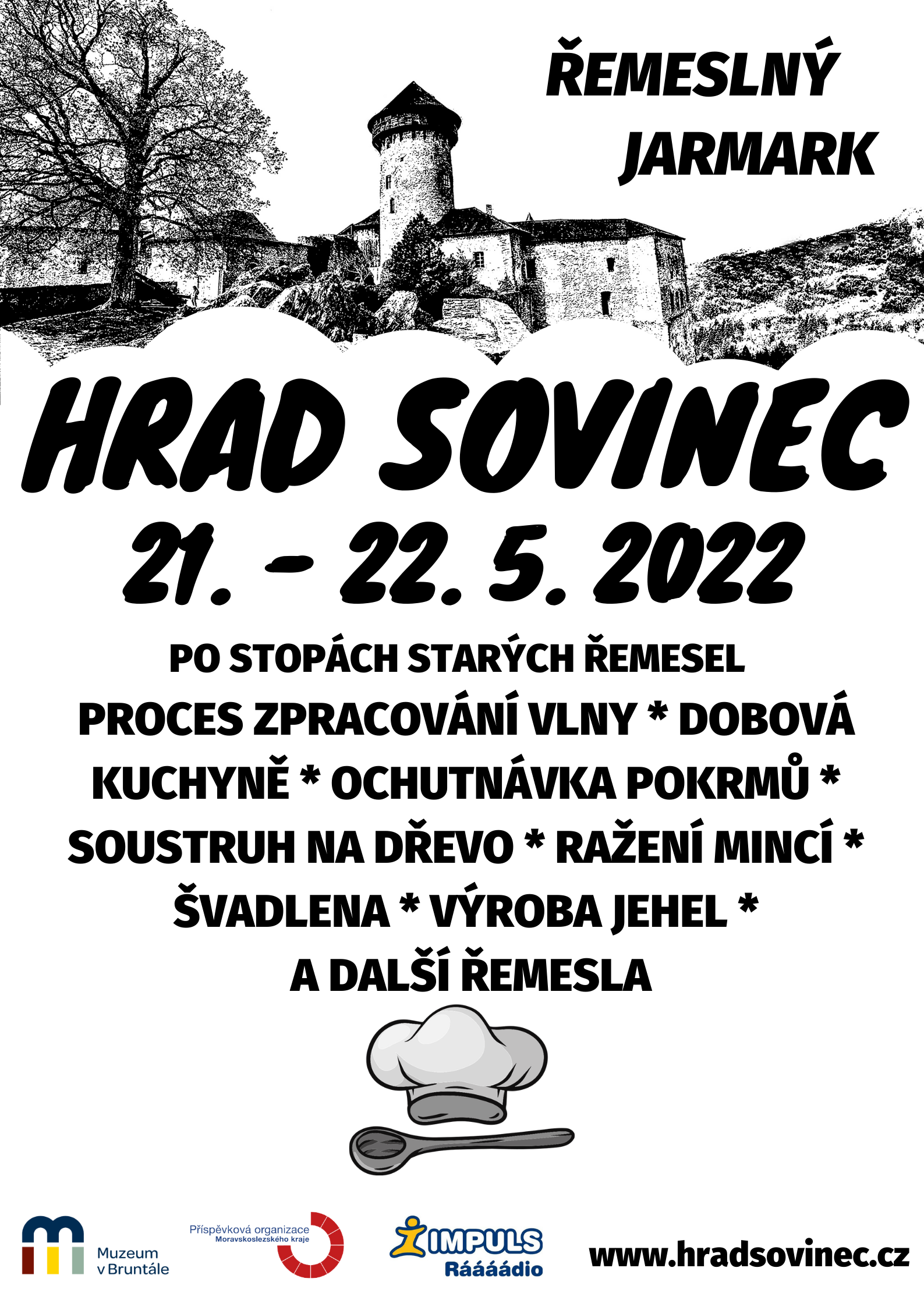 Řemeslný jarmark na hradě Sovinec