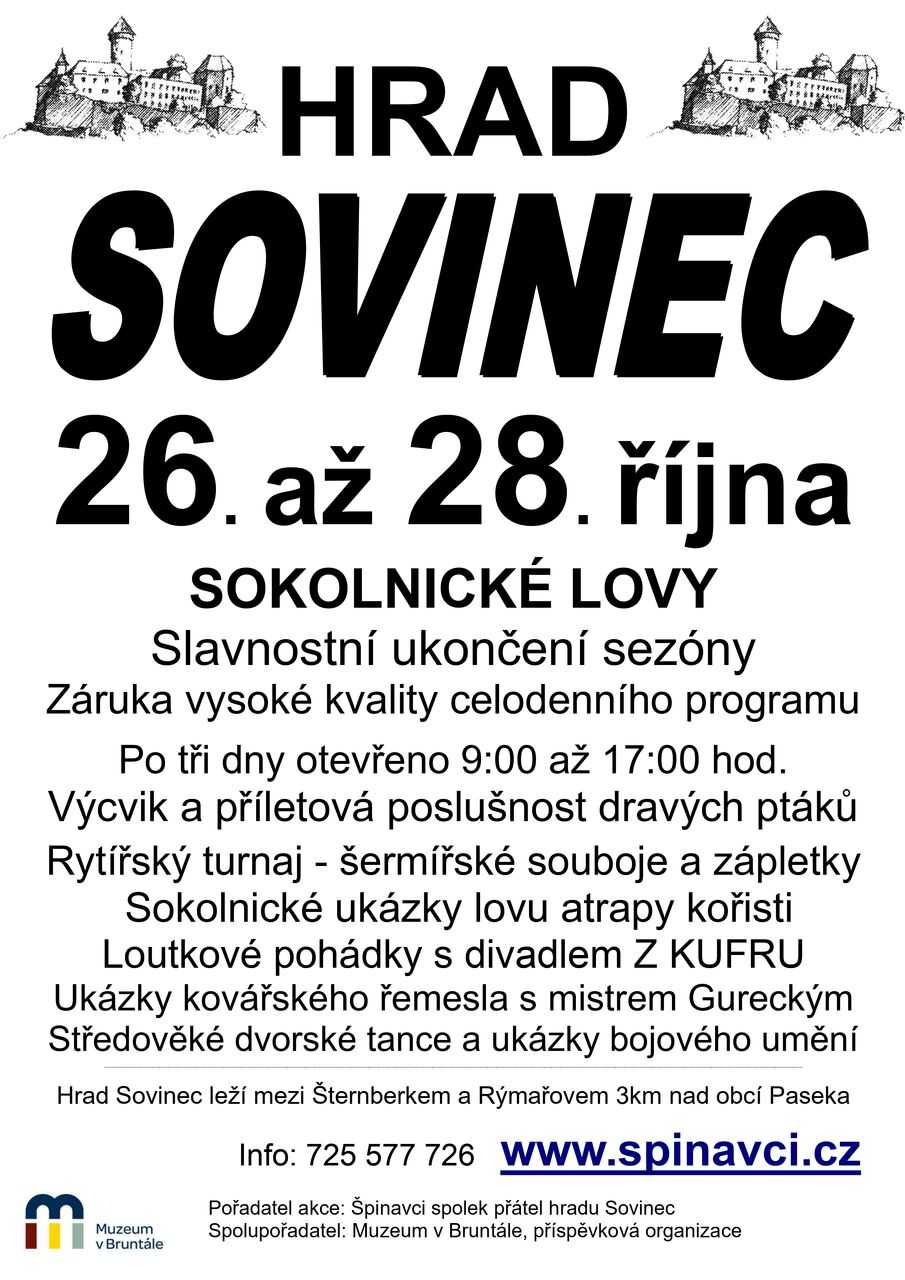 Ochutnejte myslivecké speciality a obdivujte sokolnické umění