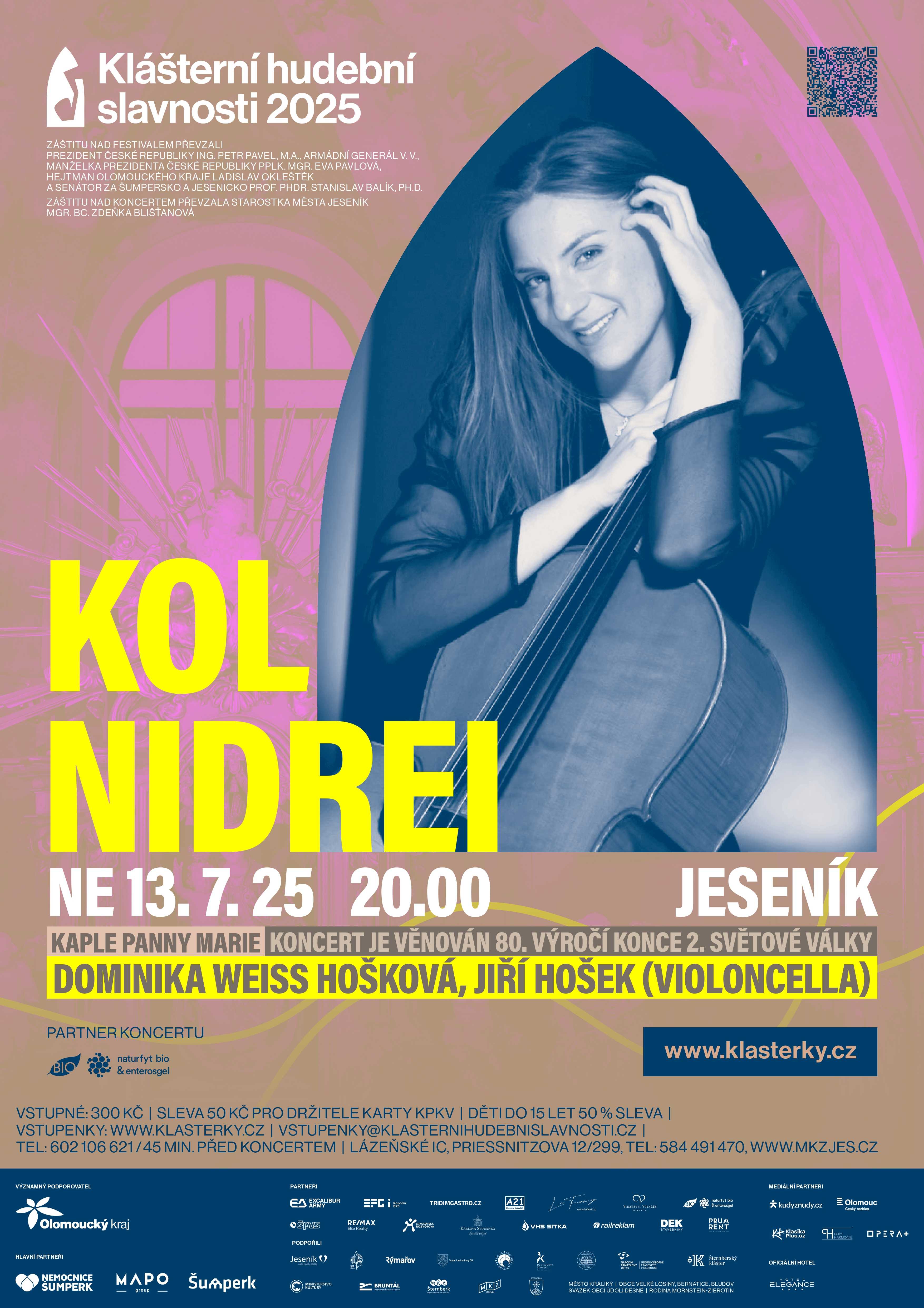 KOL NIDREI: Dominika Weiss Hošková, Jiří Hošek - violoncello
