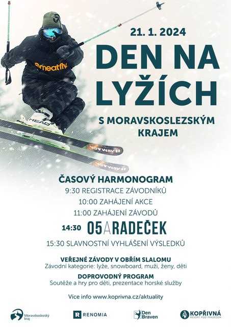 Užijte si lyžování s Moravskoslezským krajem na Kopřivné